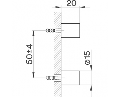 Cisal System Настенные крепления для ершика, цвет: night black SY09066040