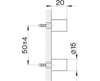 Cisal System Настенные крепления для ершика, цвет: night black SY09066040