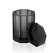 Decor Walther Kristall BMD Баночка универсальная 9x9xh14 см, с крышкой, цвет: антрацит 0931494