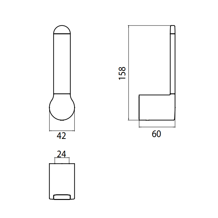 Emco Fino Держатель запасного рулона, вертикальный, цвет хром 8405 001 00