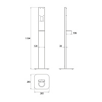 Emco System2 Подставка для дозатора, цвет: хром 3521 050 00