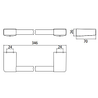 Emco Trend Поручень 30 cм, цвет: хром 0270 001 30