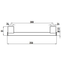 Emco System2 Поручень 30 cм, цвет: хром 3570 001 30