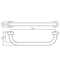 Emco Rondo2 Поручень 30 cм, цвет: хром 4570 001 30