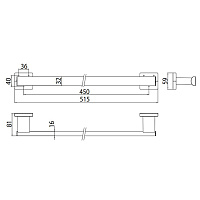 Emco Loft Поручень 45 см, цвет: хром 0570 001 01