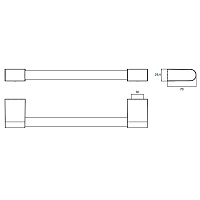 Emco Flow Поручень 30 cм, цвет: хром 2770 001 30
