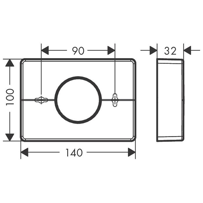 Hansgrohe AddStoris Диспенсер гигиенических пакетов подвесной, пластик цвет: матовый черный 41773670