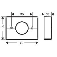 Hansgrohe AddStoris Диспенсер гигиенических пакетов подвесной, пластик цвет: матовый черный 41773670