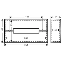 Hansgrohe AddStoris Бокс для бумажных полотенец подвесной, пластик цвет: хром 41774000
