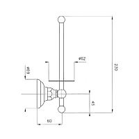 Nicolazzi Classica Lusso Держатель для запасного рулона бумаги, цвет хром 1497CR34