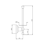 Nicolazzi Onice Держатель для запасного рулона бумаги, цвет хром 1497CR09O