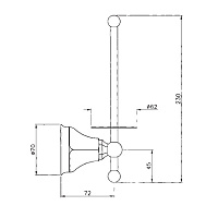 Nicolazzi Teide Держатель для запасного рулона туалетной бумаги, цвет хром 1497CR05