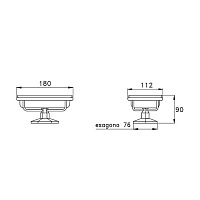 Stella Eccelsa Настольный держатель мыльницы 1024, цвет: золото EC 10011 AU00