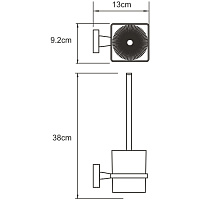 Wasserkraft Dill Ершик для унитаза подвесной, цвет: хром глянцевый K-3927