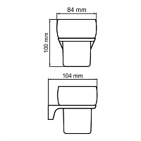Wasserkraft Glan Подстаканник с стаканом, одинарный, цвет: черный глянцевый K-5128