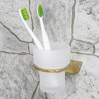 Wasserkraft Aisch Подстаканник с стаканом, одинарный, цвет: золото матовое K-5928