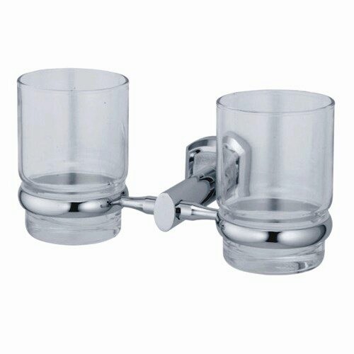 Wasserkraft Oder Стаканы с держателем, стеклянный прозрачный, цвет: хром K-3028D
