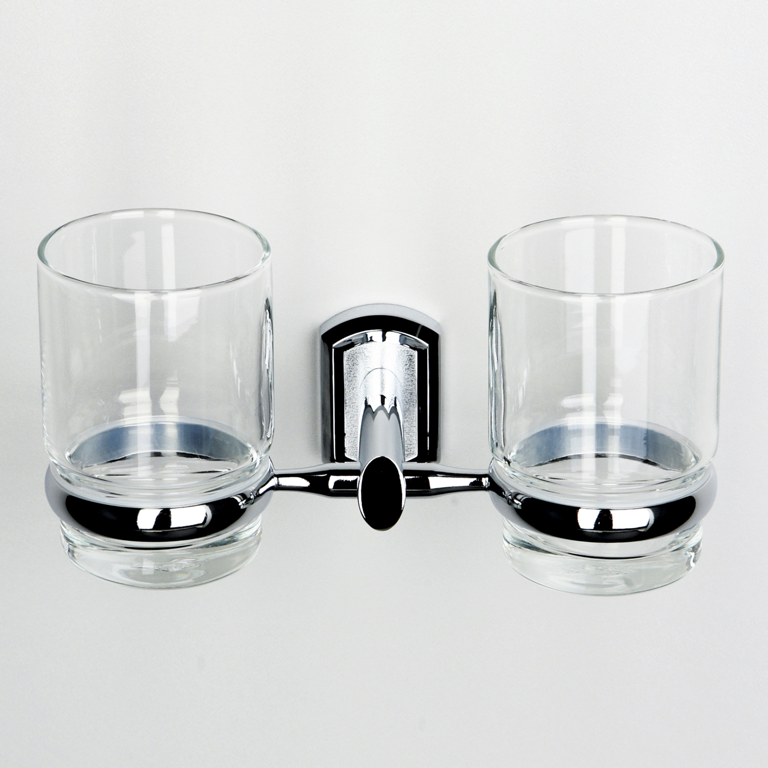 Wasserkraft Oder Стаканы с держателем, стеклянный прозрачный, цвет: хром K-3028D