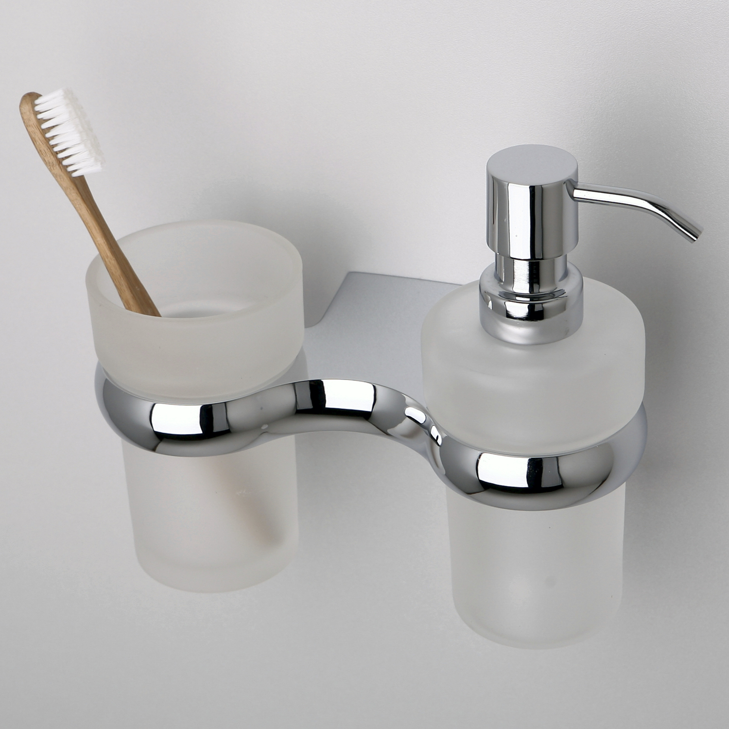 Wasserkraft Berkel Стакан и дозатор с держателем, стеклянный матовый, цвет: хром K-6889