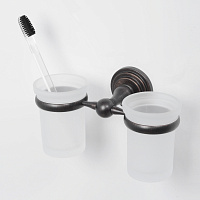 Wasserkraft Isar Стаканы с держателем подвесные, стеклянные матовые, цвет: темная бронза K-7328D