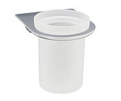 Wasserkraft Kammel Стакан для зубных щеток подвесной, стеклянный матовый, цвет: хром K-8328