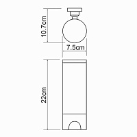Wasserkraft Диспенсер для ватных дисков, цвет: хром глянцевый K-1079