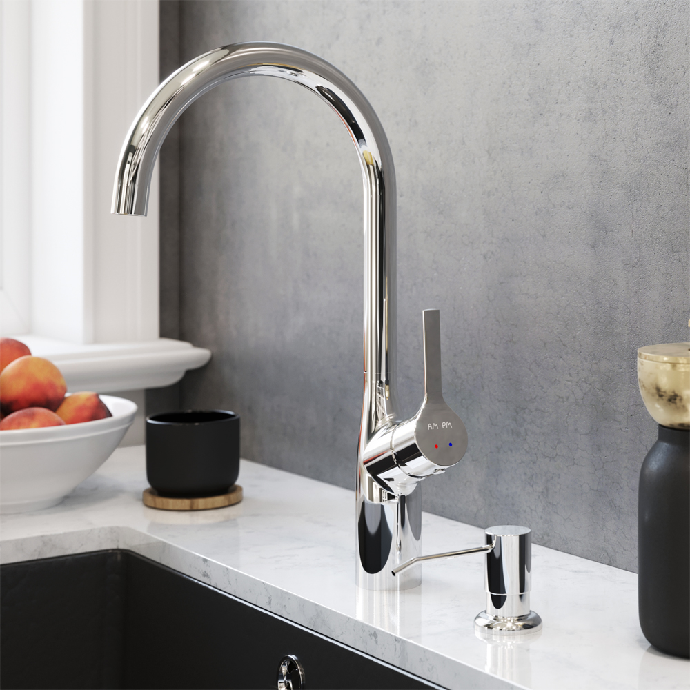 Am.Pm X-Joy Дозатор для жидкого мыла, встраиваемый, цвет: хром глянцевый A8437100