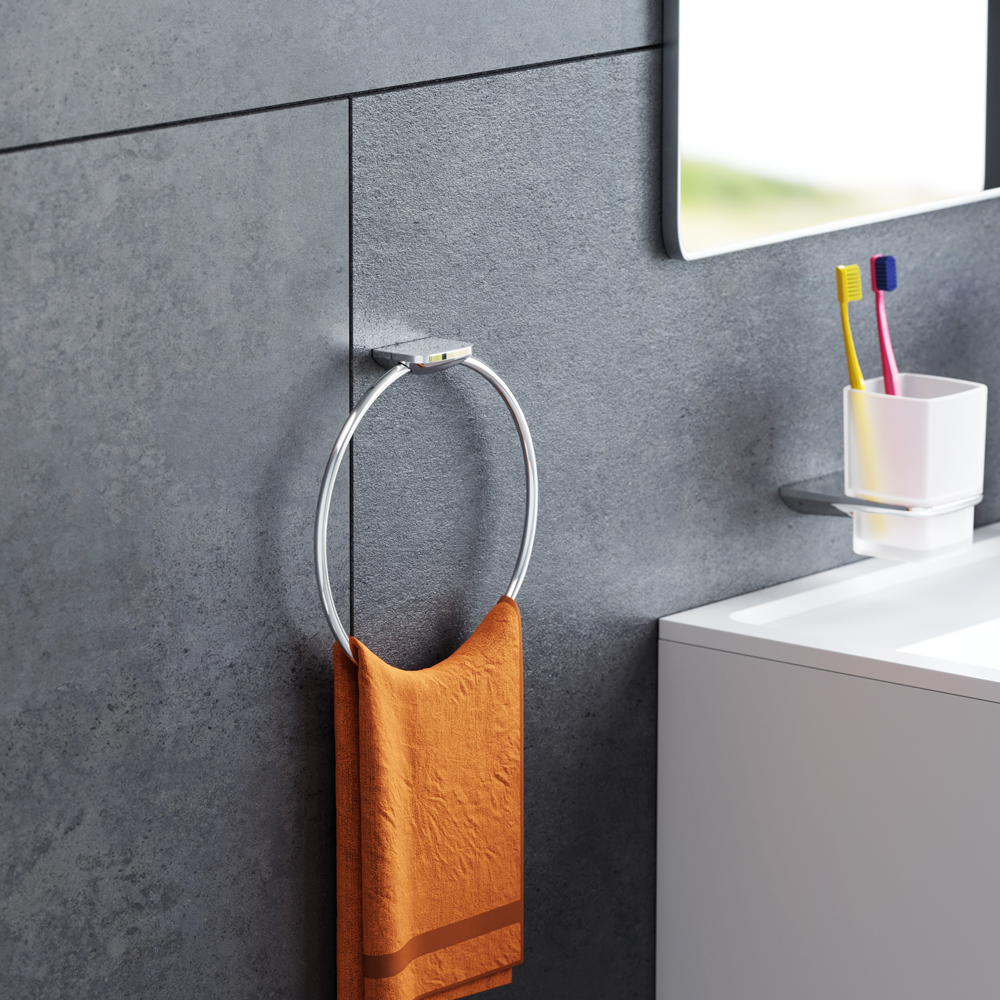 Am.Pm Inspire V2.0 Полотенцедержатель 18,5 см, подвесной, цвет: хром глянцевый A50A34400