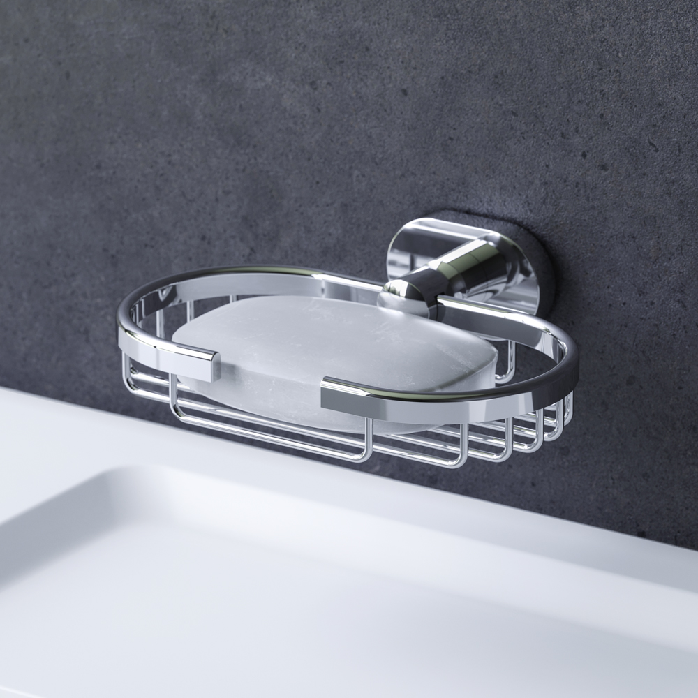 Am.Pm Sense Мыльница с латунной чашей, подвесная, цвет: хром глянцевый A7434600