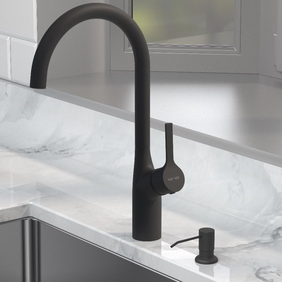 Am.Pm X-Joy Дозатор для жидкого мыла, встраиваемый, цвет: черный матовый A8437122