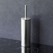 Am.Pm Sense L Ершик для унитаза напольный с колбой из нержавеющей стали, цвет: сатин брашированный A7433500