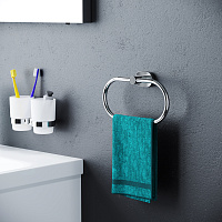 Am.Pm Sense L Полотенцедержатель 21х11,8 см, подвесной, цвет: хром глянцевый A7434400