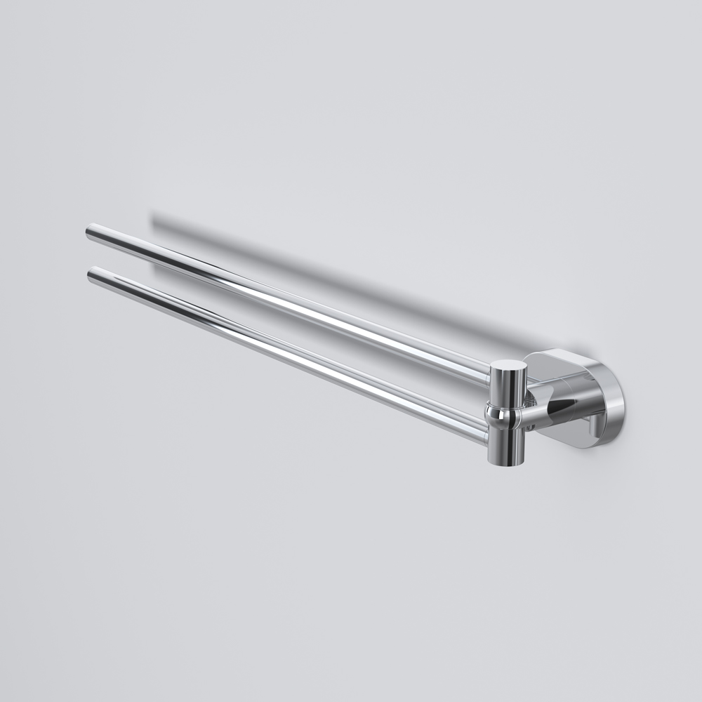 Am.Pm Sense L Полотенцедержатель 38 см, подвесной, поворотный двойной, цвет: хром глянцевый A7432600