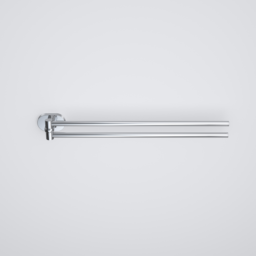 Am.Pm Sense L Полотенцедержатель 38 см, подвесной, поворотный двойной, цвет: хром глянцевый A7432600