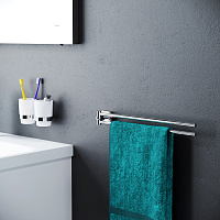 Am.Pm Sense L Полотенцедержатель 38 см, подвесной, поворотный двойной, цвет: хром глянцевый A7432600