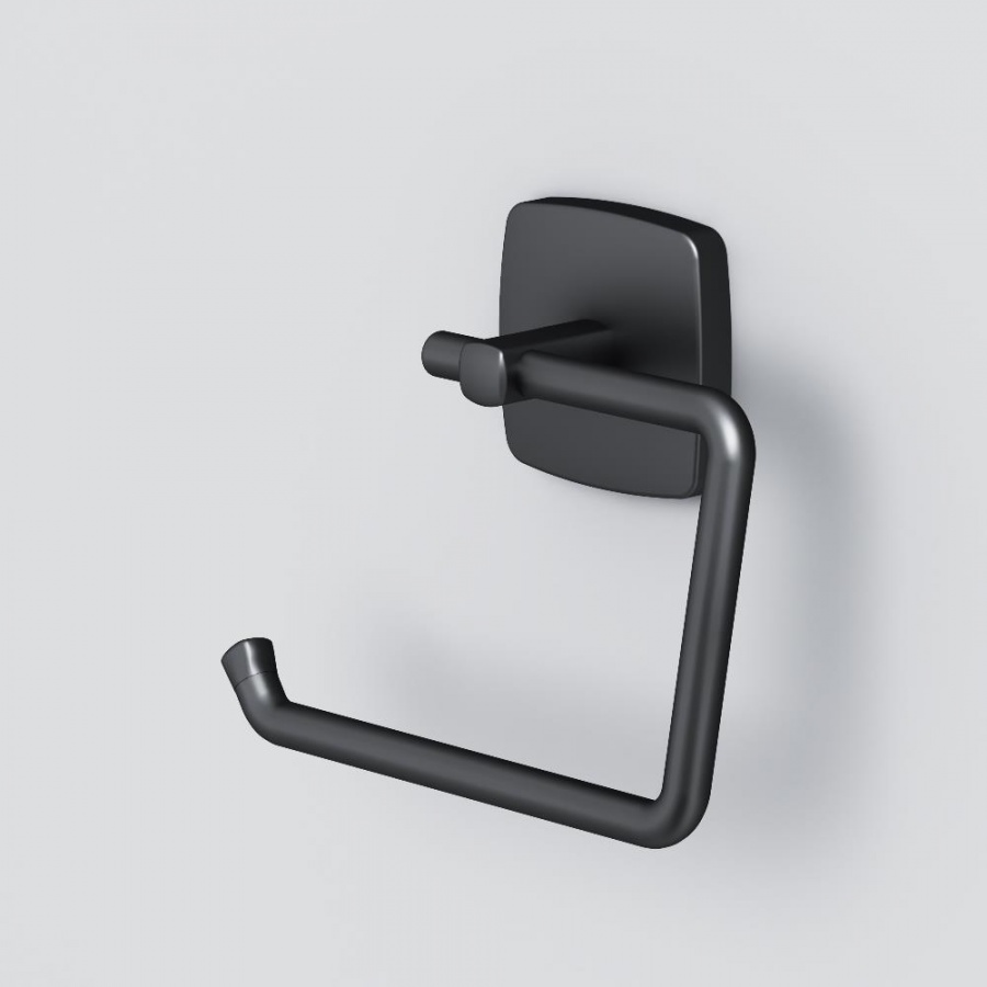 Am.Pm Gem Держатель туалетной бумаги открытый, подвесной, цвет: черный матовый A9034122