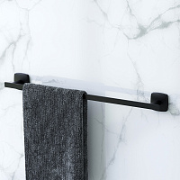 Am.Pm Gem Полотенцедержатель 50 см, подвесной, цвет: черный матовый A90346422