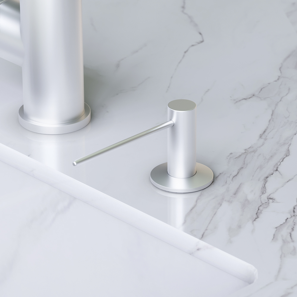 Am.Pm Gem Дозатор для жидкого мыла, встраиваемый, цвет: сатин брашированный A9037211