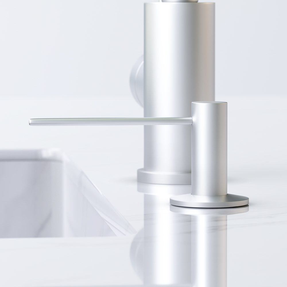 Am.Pm Gem Дозатор для жидкого мыла, встраиваемый, цвет: сатин брашированный A9037211