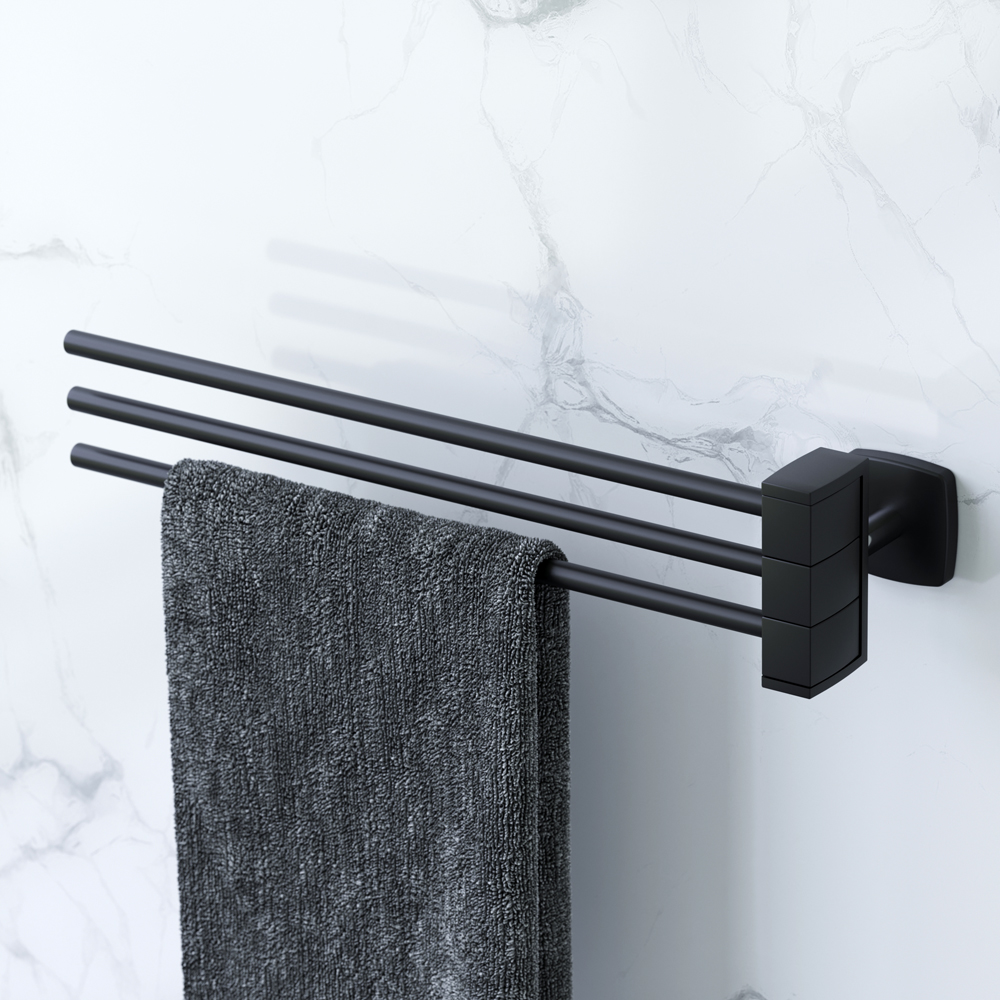 Am.Pm Gem Полотенцедержатель 40 см, подвесной, цвет: черный матовый A9032722