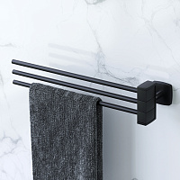 Am.Pm Gem Полотенцедержатель 40 см, подвесной, цвет: черный матовый A9032722