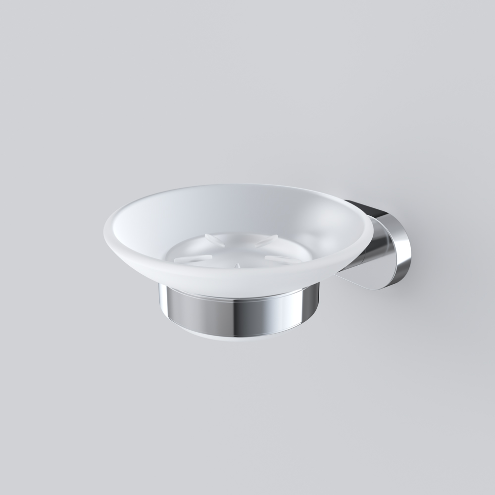 Am.Pm Sense Мыльница со стеклянной чашей, подвесная, цвет: хром глянцевый A7434200