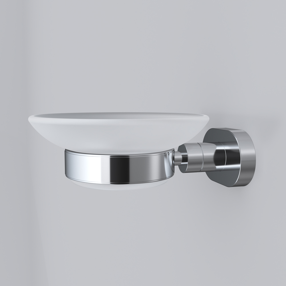 Am.Pm Sense Мыльница со стеклянной чашей, подвесная, цвет: хром глянцевый A7434200