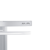 Am.Pm Sense L Полка подвесная 34 см, угловая двухъярусная, цвет: серебро матовое A7456200