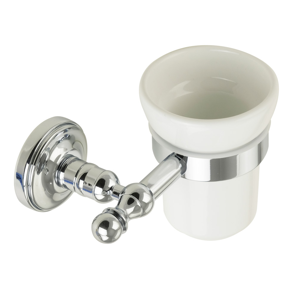 Migliore Mirella Cтакан настенный, керамика, цвет: хром 17225