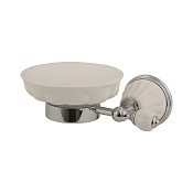 Migliore Olivia Mыльница с керамической чашей, подвесная, цвет: хром 17477