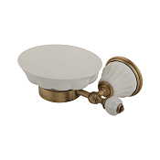 Migliore Olivia Mыльница с керамической чашей, подвесная, цвет: бронза 17415