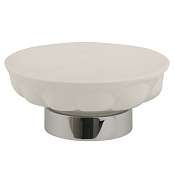 Migliore Olivia Mыльница с керамической чашей, настольная, цвет: хром 17478