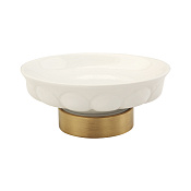 Migliore Olivia Mыльница с керамической чашей, настольная, цвет: бронза 17416