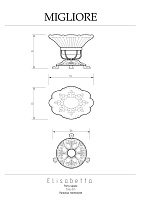 Migliore Elisabetta Mыльница настольная, керамика, цвет: бронза 16988